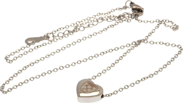 Immagine prodotto West Ham United FC Collana e ciondolo a forma di cuore in acciaio inossidabile (100% materiale sintetico)