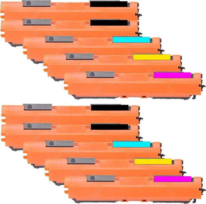 Actual product image Hermex Compatible HP Color LaserJet Pro MFP M176n Toner Cartridges (M, Y, C, FC)