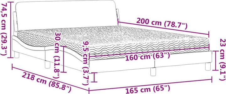 Actual product image VidaXL Khloe (160 x 200 cm)