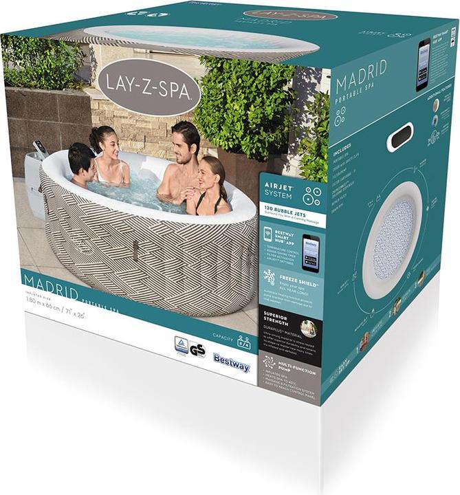Produktbild Bestway Lay-Z-Spa Madrid (4 Pers.)