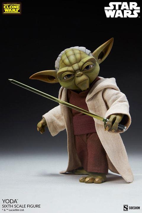 Produktbild Sideshow Star Wars The Clone Wars figurine 1/6 Yoda 14 cm