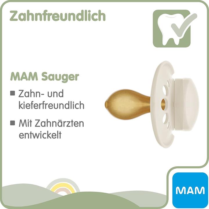 Produktbild MAM Original Kautschuk Schnuller 2 Stück, 6-16 Monate (2 x, 6 - 16 Monate)