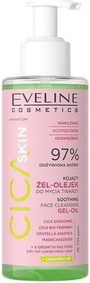 Actual product image Eveline Cica Skin Cleansing Gel-Oil For Face Washing 145ml (Gel, 145 ml)