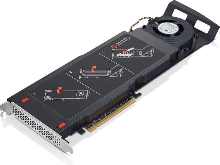 Actual product image Lenovo PCG Quad AIC M.2 SSD Adapter