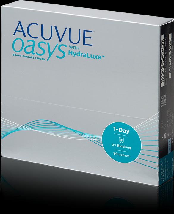 Image du produit Acuvue 1-Day Oasys with Hydraluxe (90 pièce(s), Lentille journalière, Sphérique)