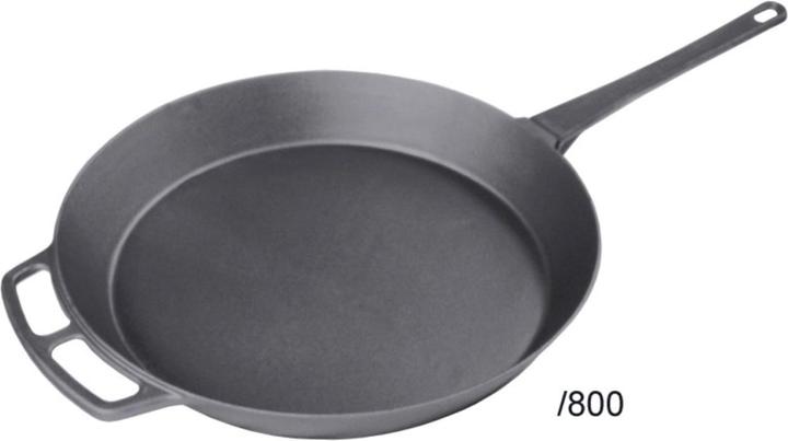 Produktbild Contacto Eisenguss-Riesenpfanne mit 2 angegossenen Griffen und Stiel (Bratpfanne)