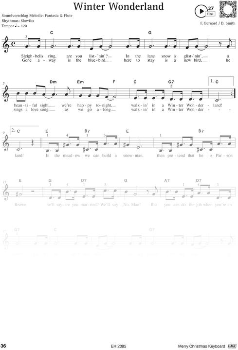 Produktbild Merry Christmas für Keyboard (Deutsch, HAGE Musikverlag, HAGE Musikverlag GmbH & Co. KG, 2021)