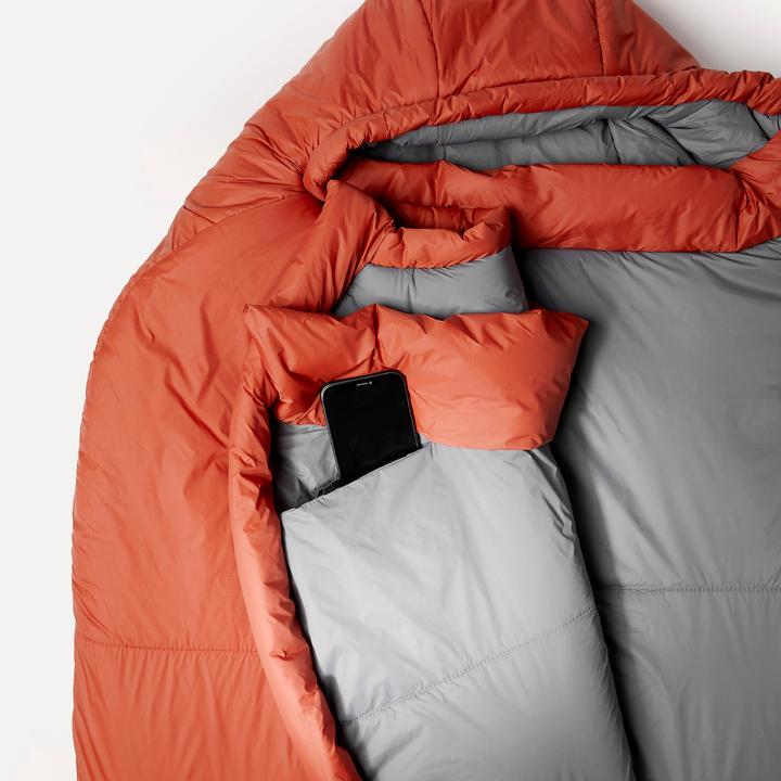 Actual product image Simond Trekking polyester sleeping bag - MT500 - -5 °C (220 cm)