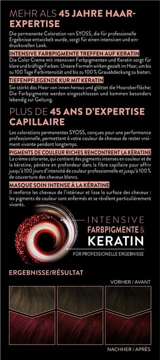 Produktbild Syoss Permanente Coloration (4 22 Leuchtendes Rot)