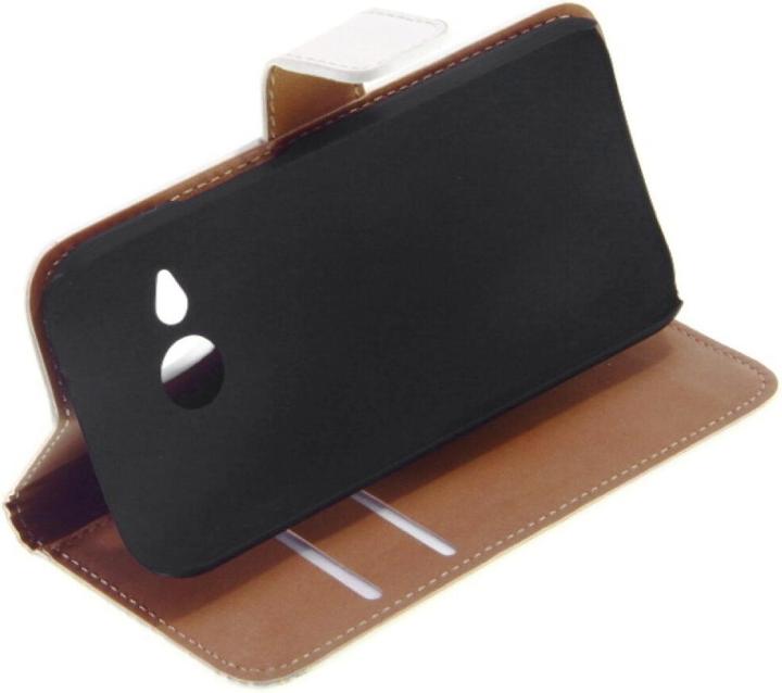 Actual product image OEM Slim Leather Book Case for HTC M8 mini - white 4250710552771 (HTC One Mini 2)