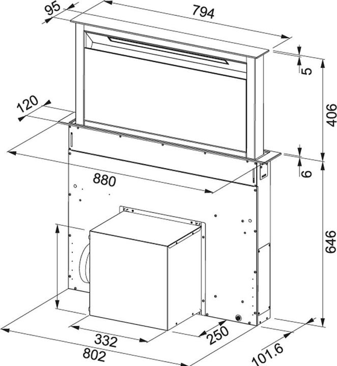 Image du produit Franke FDW 908 IB XS downdraft