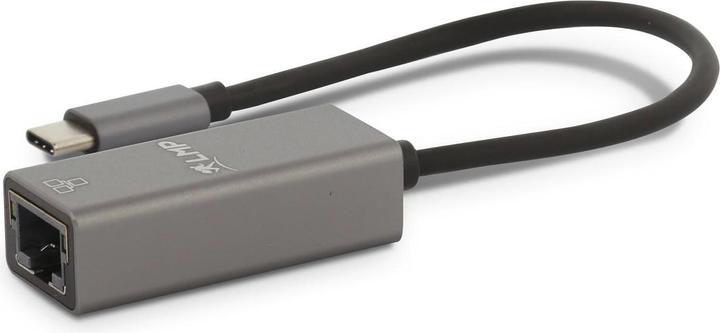 Image du produit LMP Adaptateur USB-C vers Gigabit Ethernet, gris (USB-C, RJ45 (1x))