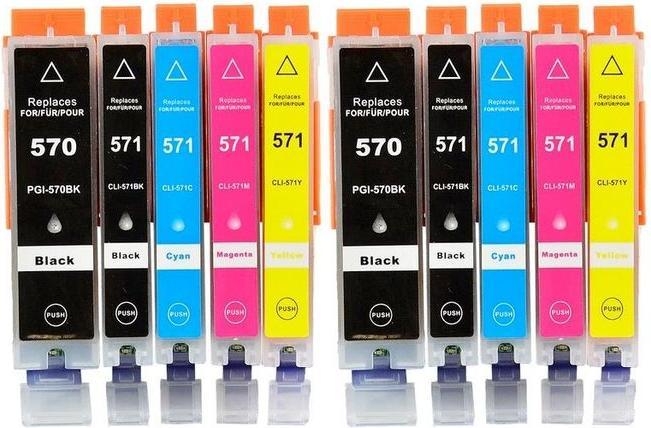 Actual product image Hermex Compatible Ink Cartridge XL for Canon PIXMA MG6852 (M, Y, PGBK, C, FC)