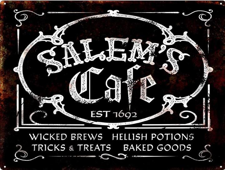 Produktbild Grindstore Tafel Salem's Cafe Blech