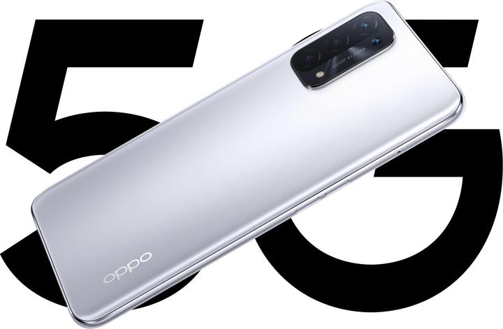 Image du produit OPPO A74 5G (128 Go, Argent, Silver, 6.50", Double SIM, 48 Mpx, 5G)