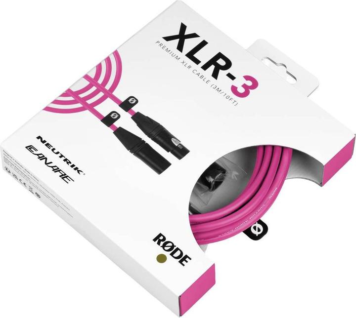 Immagine prodotto RØDE XLR-3 rosa (3 m, XLR)