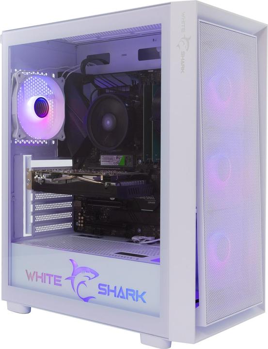 White Shark Shark GCC-2401 Warhead-3 White 4 Fans 12cm RGB (ITX, ATX, E-ATX)