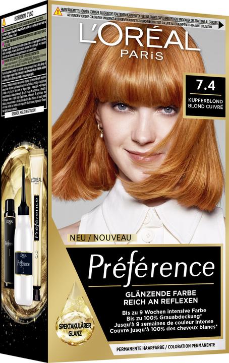 Image du produit L'Oréal Paris Preference Core (7.4 Blond cuivré)