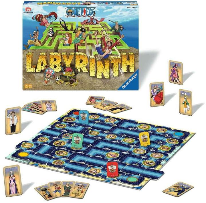 Produktbild Ravensburger 22887 - One Piece Labyrinth - Der Spieleklassiker für 2-4 Spieler ab 7 Jahren im Look (Deutsch, Spanisch, Französisch, Niederländisch, Italienisch, Portugiesisch, Englisch)