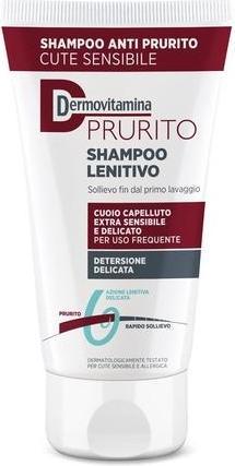 Actual product image Dermovitamina Prurito Soothing Shampoo for Sensitive Scalp 200ml (200 ml, Liquid shampoo)