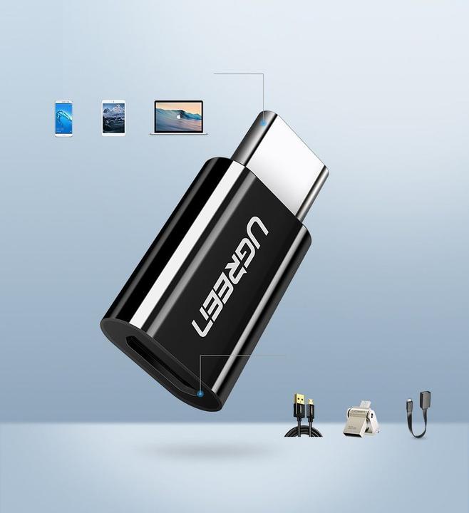 Actual product image Ugreen Adapter (USB Type C, Micro USB)
