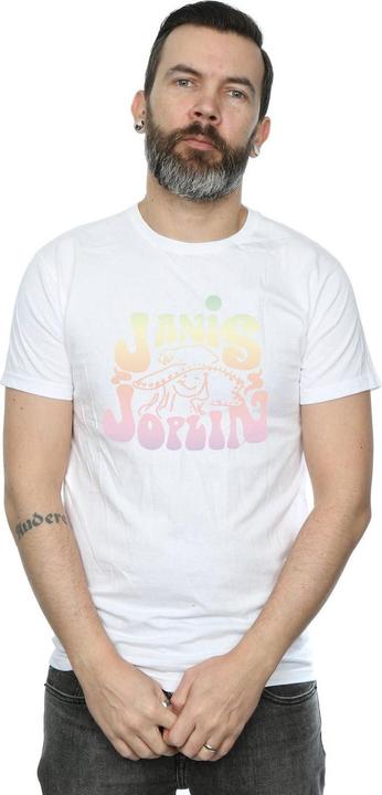 Immagine prodotto Janis Joplin Pastel Logo Maglietta Uomo (4XL)