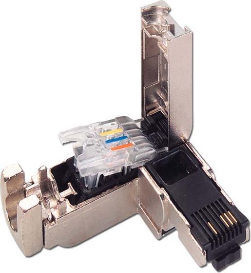 Produktbild Siemens Corner RJ45 Cat.5, untergebracht in einem Metallgehäuse (6GK1901-1BB20-2AE0).