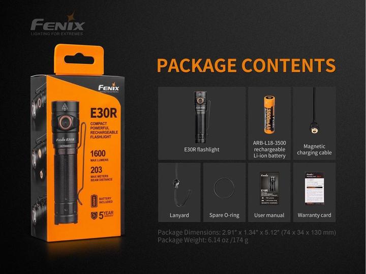 Produktbild Fenix E30R (9.90 cm, 1600 lm)