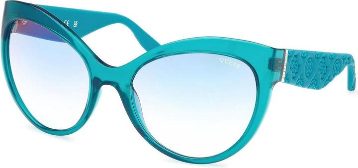 Actual product image Guess Injected Turquoise Blue Butterfly