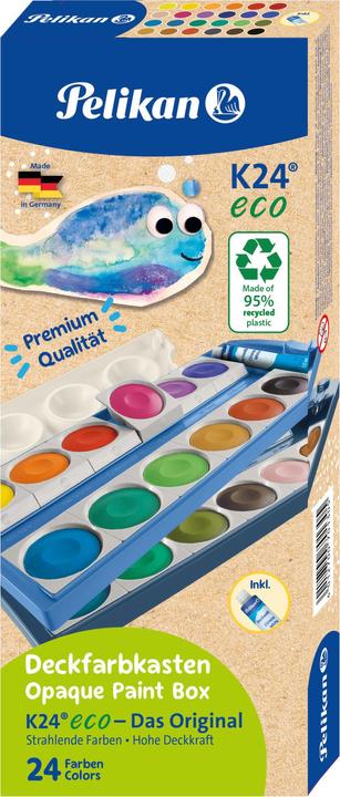 Produktbild Pelikan Farbkasten 24ST K24 Eco sortiert (Mint, Sortiert, Weiß/blau, 7.50 ml)