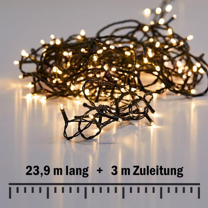 Produktbild Hermex 23.92m LED Lichterkette Weihnachten Leuchtkette Lichtgirlande (23.92 m)