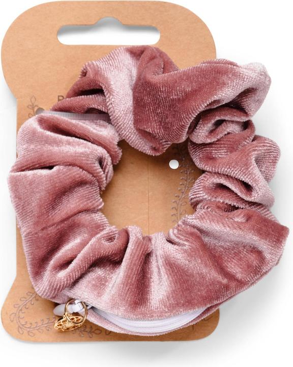 Body Mind Soul Haargummi Scrunchie Yoga altrosa 1 Stück (Haargummi)