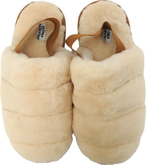 Actual product image Prima Ballerina Eva lambskin slippers cream (41)