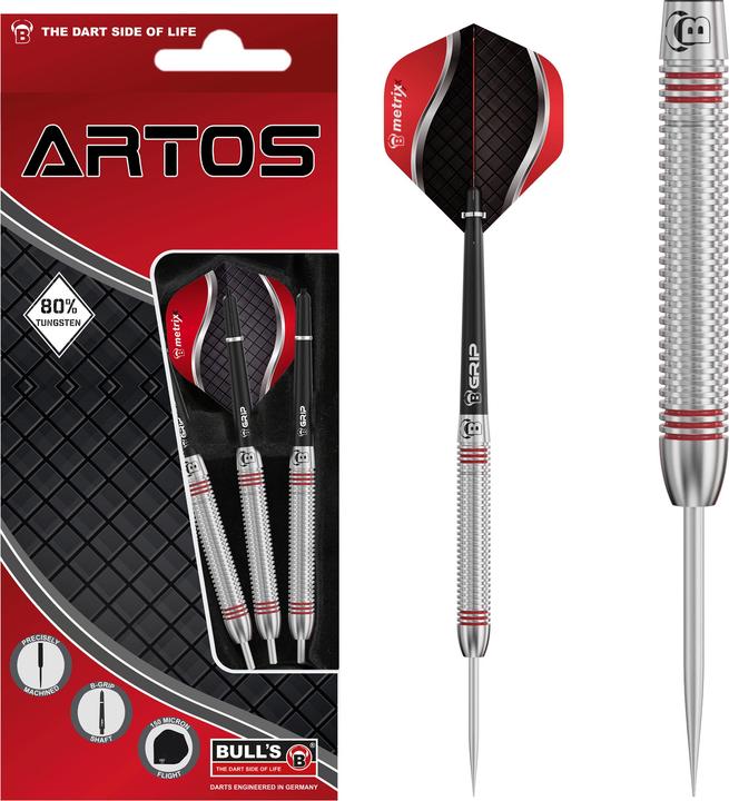 Produktbild Bull's Artos AR3 Steeldart, Red 80% Tungsten (22 g)