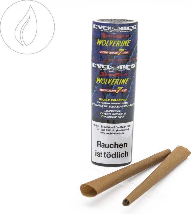 Actual product image HBI Cyclones X-tra Slo Wolverine 2 in 1 Tube Wooden Filter