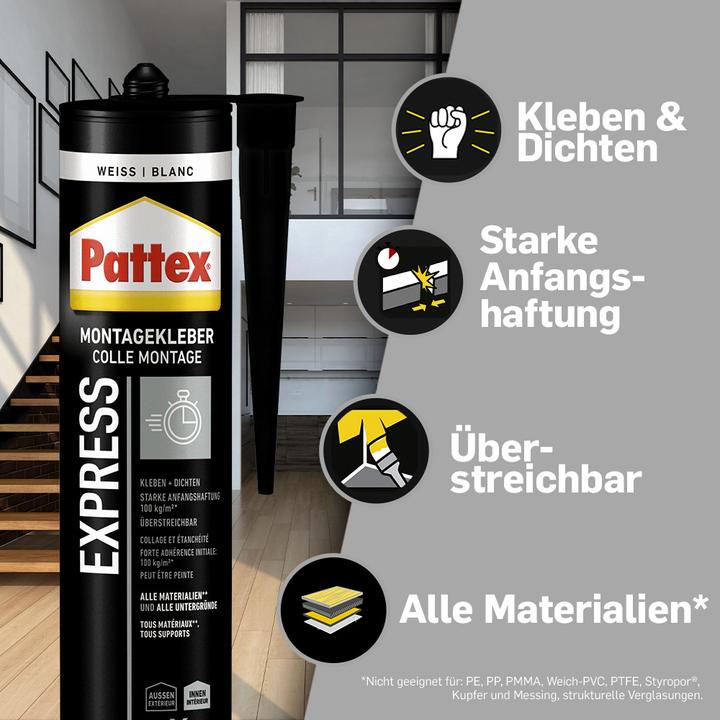 Produktbild Pattex Express Montagekleber (440 g)