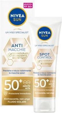 Actual product image NIVEA SUN Luminous Face Sunscreen SPF50 40ml (Sun cream face, SPF 50, 40 ml, 40 g)