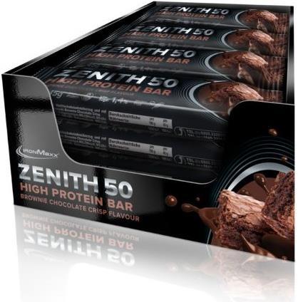 IronMaxx Zenith 50 High Protein Bar (16 x 45g) (Cookies and Cream, 16 Stk., 720 g)