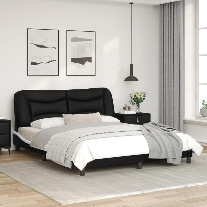 Produktbild VidaXL Bettgestell mit LED Kunstleder (160 x 200 cm)
