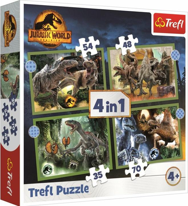 Immagine prodotto Trefl JUR 4in1 Puzzle 35/48/54/70 pezzi (70 pezzi)