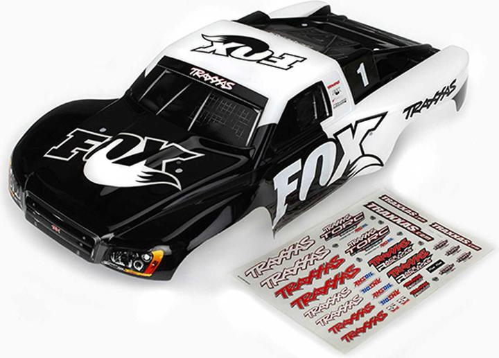 Traxxas Chequers, Slash 4X4 FOX Edition (dipinto + decalcomanie)