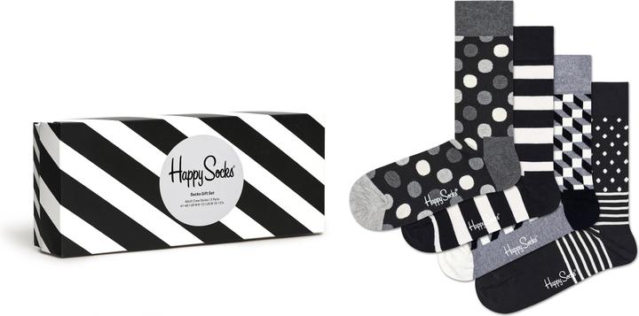 Image du produit Happy Socks Classic Black & White (paquet de 4, 36 - 40)