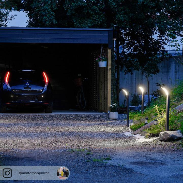 Produktbild Arcchio Advik Aussen Garten Leuchte w/Sensor H100 Graphite (760 lm, IP54)