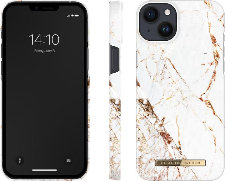 Produktbild iDeal Of Sweden Designer-Cover mit MAGSAFE Carrara Gold (Apple iPhone 14 Plus)