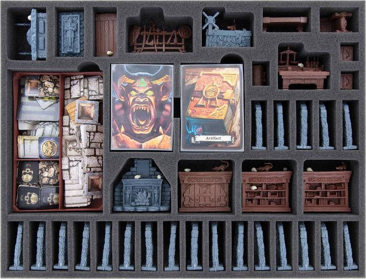 Actual product image Feldherr HB02SET - Foam set + token holder for HeroQuest (2021) base game + The Bas (Plastic, Foam material)