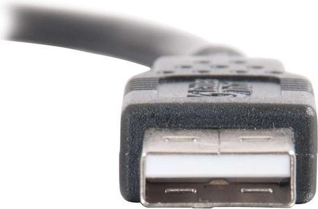 Produktbild C2G 1 m Kabel USB 2.0 A-Stecker auf A-Stecker – Schwarz (3,3 ft) (1 m, USB 2.0)