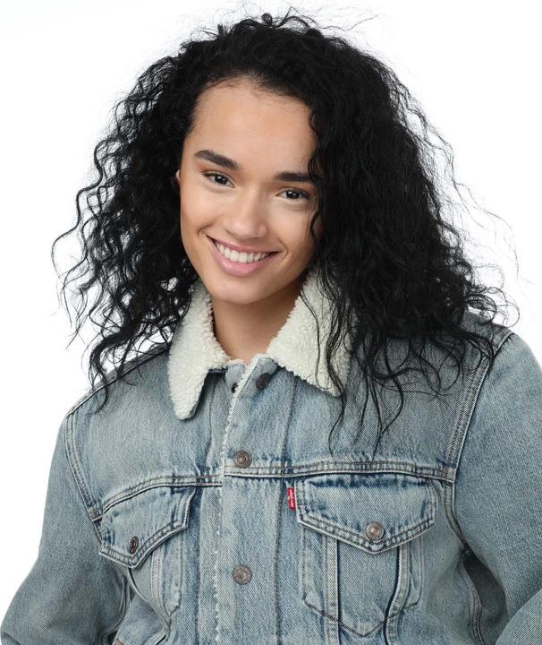 Actual product image Levis Womens/Ladies Ex-Boyfriend Sherpa Trucker Jacket (32)