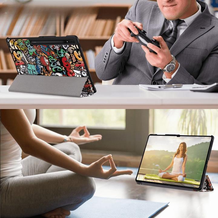 Produktbild Cover-Discount Galaxy Tab S9 Ultra - Tri-fold Smart Case Comics (Galaxy Tab S9 Ultra)