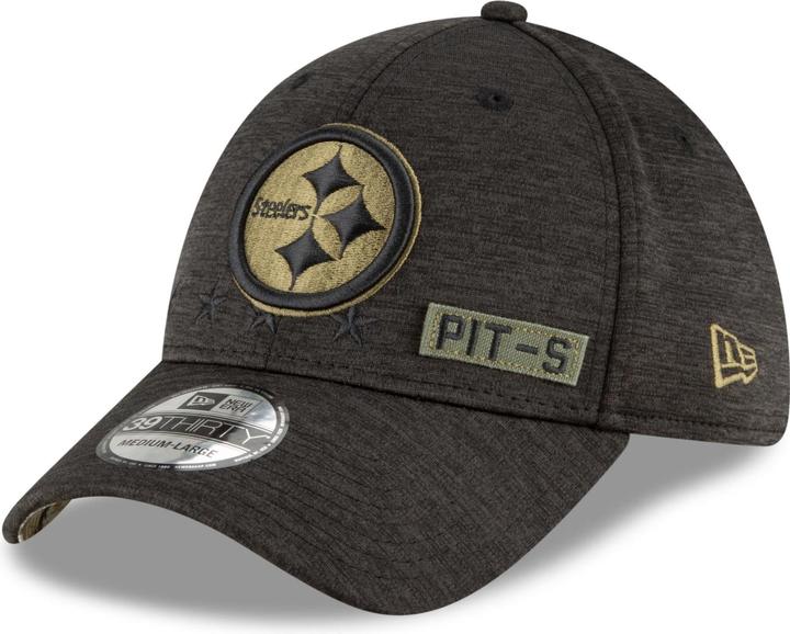 Actual product image New Era NFL Pittsburgh Steelers 39Thirty Salute to Service Cap (S, M)