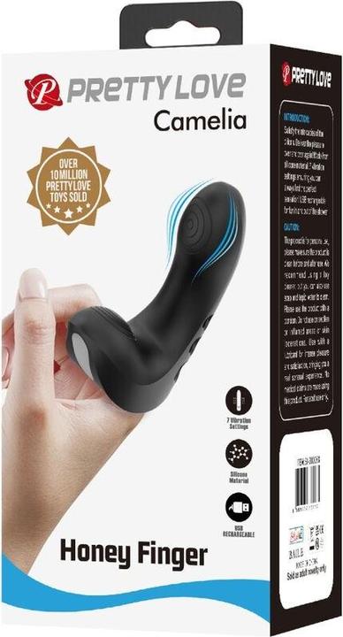 Actual product image Pretty Love - Camelia Fingervibrator 7 Vibrationen Schwarz